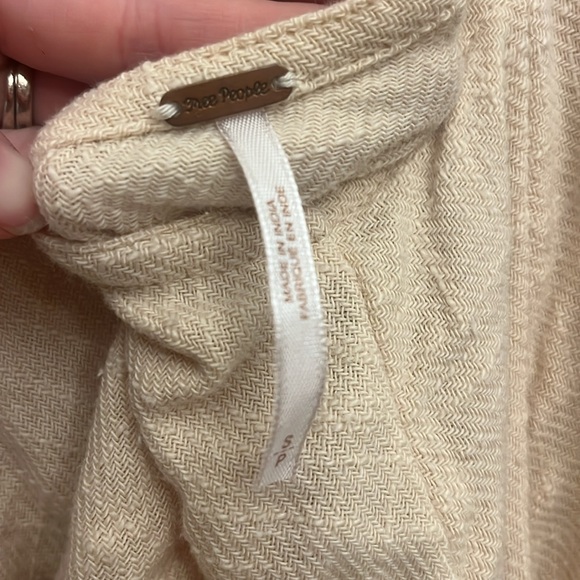 Adorable Small FREE PEOPLE More Than a Mini Beige Dress! Boho! Summer dress! - Picture 9 of 10